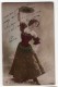 Woman Actress Dancer Spaniard Type Hat Pose Vintage Original Ca1900 Postcard Cpa Ak (W4_1801) - Mujeres