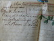 Rare Manuscrit Sur Parchemin  Aquarellée Arbre Généalogique Blason  XVIII Eme - Manuscrits