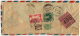 BURMA / Myanmar  1952 Pink Registration Label  1R 12A 6Pies Rate Cover To India # 88241  Inde Indien - Myanmar (Burma 1948-...)