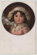 Young Little Girl Circle Border Recknagl Lili Leipzig Painting Primus Post Card Postkarte POSTCARD - Altri & Non Classificati