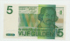 Netherlands 5 Gulden 1973 UNC NEUF Pre-Euro Banknote P 95 - 5 Gulden