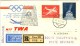 AUSTRIA Registered Olympic Flight Cover With Olympic Cancel With Nr. 2 And Olympic Machine Arrival Cancel - Hiver 1960: Squaw Valley
