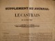 Supplément Au Journal Le Castrais Du 10 Mai 1849 Elections Castres - 1800 - 1849