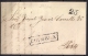 1844 , PREFILATELIA , CARTA COMPLETA CIRCULADA ENTRE COIMBRA Y OPORTO , MARCA " COIMBRA " EN RECTÁNGULO , LLEGADA - ...-1853 Prephilately