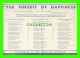 PROGRAMMES - HOLLIS ST. THEATRE, BOSTON, MA - " THE PURSUIT OF HAPPINESS " - Programs