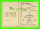 PROGRAMMES - PROGRAM - ST JAMES CHORAL SOCIETY, MONTREAL 1938 - HAYDN'S " CREATION " - MONTREAL MASONIC CHOIR - - Programmes