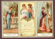 Paris, Chromo Lith. Testu & Massin TM14-60, Triptyque, Publicité Veloutine Ch. Faÿ, Jeunes Femmes Romantiques Et Anges - Autres & Non Classés