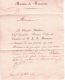 1816- Lettre En Franchise \" POSTES / PRES LE GOUVERNEMENT + MONSIEUR Encadré - 1801-1848: Precursors XIX