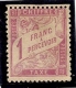 France Taxe 1 Franc Rose N° 39 Avec Charniére Signé Brun , Beau Timbre Rare ... - 1859-1959 Neufs