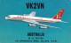 QSL Card Amateur Radio CB 8 December 1965 Qantas Empire Airways Australia Aviation Airplane Boeing 707 V Jet - Radio-amateur