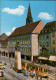 ! Moderne Ansichtskarte Freiburg, Bertoldsbrunnen, Straßenbahn, Tramway - Tram