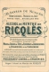 CARTE PUBLICITE RICQLES  ILLSTREE  PAR PREJELAN  BAIN DE MER - Publicité