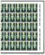 1966 ANNIVERSARY OF REPUBLIC 1c COMPLETE SHEETS PANE A+B OF 100 STAMPS SEE BELOW DETAILS - Blocks & Sheetlets