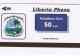 Liberia, FAKE-LIB-0051, 50 Units, FAKE Card, Dinosaurs 13, 2 Scans. - Liberia