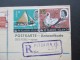 BRD GA P94 Nach Pitcairn Islands Mit Antwortkarte. 1967/68 Tolle Frankatur Sehr Seltene Destination! Registered Air Mail - Pitcairn