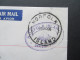 Norfolk Island 1966 Registered Letter R No 6412. Dienstpost O.H.M.S. Norfolk Island Administration. Nach Wisconsin USA - Norfolkinsel