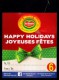 # PINEAPPLE DEL MONTE SIZE 6  JOYEUSES FETES - HAPPY HOLIDAYS Fruit Tag Balise Etiqueta Anhanger Costa Rica Ananas Pina - Fruits & Vegetables