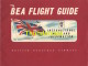 VINTAGE FOLDER MAGAZINE BEA FLIGHT GUIDE BRITISCH EUROPEAN AIRWAYS PUB ADVERTISING BP DUNLOP PETROLEUM - Revistas De Abordo