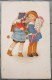 CPA Litho ILLUSTRATEUR MEISSNER BUCH 2609 F.B. BAUMGARTEN ENFANT ENFANTS Cornet Bonbon Rentrée Scolaire 1923 - Baumgarten, F.