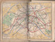 Tracé Complet Des Rues De Paris Et Du Métropolitain 1/17.500 ème 8 Couleurs Metro Plan éclair - Europe