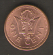 BARBADOS 1 CENT 1991 - Barbades