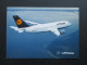 AK / Echtfoto Flugzeug Lufthansa Airbus A310 - 300. Ganzsachenausschnitt Als Frankatur. Empfänger Verzogen - 1946-....: Moderne