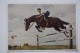 Horse In Art. Kitaika "Kondratieva, Sport Master Is Taking Barrier" -  OLD USSR PC 1951 - Rare! - Reitsport