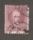 Perforadas/perfin/perfore/lochung Republica De Cuba 1917 3 Cts Scott 267 Edifil 207 NCB  National City Bank Of New York - Oblitérés