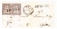 Heimat GR SAVOGNIN Balkenstempel Mit Waagrechtes Paar 5Rp. Strubel Auf Briefstück 27.8.1861 Chur Mit Attest - Cartas & Documentos