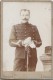 Photographie Montée Sur Carton /Grand Format//militaire En Pied Avec Sabre/Artillerie/Boisdon / Paris /Vers 1900 PHOTN80 - Unclassified