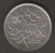 MALTA 25 CENTS 1986 - Malta