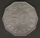 MALTA 50 CENTS 1972 - Malta