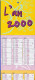 POCHETTE GRATTAGE FDJ FRANCAISE DES JEUX PLV 13X13cm PUBLICITE 6 VOLETS SOIT 12 PAGES NEUVE AVEC CALENDRIER DE L'AN 2000 - Publicités