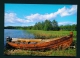 FINLAND  -  Lakeside View With Boat  Used Postcard As Scans - Finland