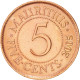 Monnaie, Mauritius, Elizabeth II, Cent, 2005, TTB+, Bronze, KM:31 - Mauritius