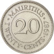 Monnaie, Mauritius, 20 Cents, 1987, SUP, Nickel Plated Steel, KM:53 - Mauritius