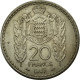 Monnaie, Monaco, Louis II, 20 Francs, Vingt, 1947, TTB, Copper-nickel, KM:124 - 1922-1949 Louis II