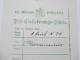 Alt Deutschland Württemberg 10 Post Einlieferungs Scheine. 1874. Recommandirt Usw. - Lettres & Documents