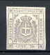 LUX Modena 1859 Gov. Provvisorio N. 16 C. 20 Lilla Grigio Chiaro. MNH, Grandi Margini, Fresco, Firmato Brun Cat. € 4500 - Modena