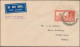 British India 1940 Airmail Cover, BHAVNAGAR To BOMBAY, 1st Flight (2980) - 1911-35 King George V