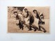 Carte Postale Ancienne : TONGA : Dancers On The Beach, Stamp Fiji, 1929 - Tonga