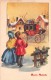 03329 "BUON NATALE" BAMBINI, CARROZZA, DONI, PAESAGGIO, VISCHIO. CART.  SPED. 1961 - Altri & Non Classificati