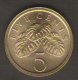 SINGAPORE 5 CENTS 1988 - Singapour