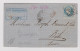 France 1870-09-23 Mulhouse RL Grenzrayon Brief Nach Basel - 1863-1870 Napoléon III Lauré