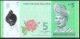 MALAYSIA P52a  5  RINGGIT  2012  # AB    Signature 6 UNC. - Malasia