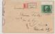 Ung239 / - UNGARN -  Horthy 1 P. Als Einzelfrankatur Auf Einschreiben 1943 Nach Frankreich - Briefe U. Dokumente