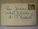 2 AUTOGRAPHES SUR PAPIER RECTO/VERSO - CHRISTIANE MINAZZOLI + CLAUDE NICOT - Other & Unclassified