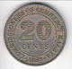 **** MALAYA - 20 CENTS 1950 GEORGE VI **** EN ACHAT IMMEDIAT !!! - Colonias