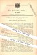 Original Patent - Gg. Rall , H. Beutter , Reutlingen , 1881 , Stockflinte , Flinte , Flinten , Gewehr , Gewehre , Waffen - Historische Dokumente