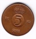 1953 Sweden 5  Ore Coin - Sweden